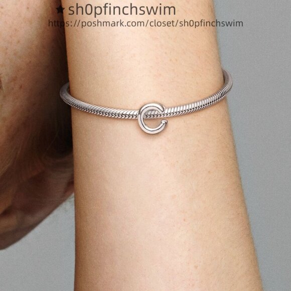 Pandora Letter C Alphabet Charm - Picture 2 of 2